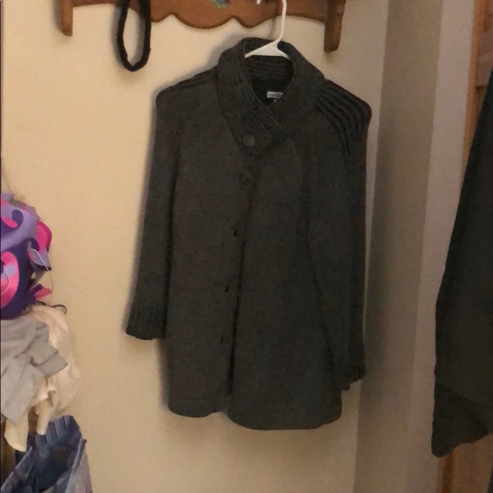 Gray button up Cardigan